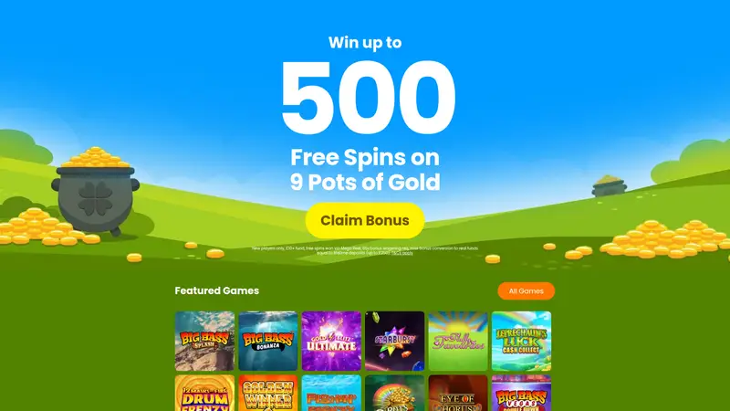 Pots of Slots - homepage (desktop)