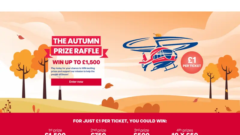 DAAT Raffle - homepage (desktop)