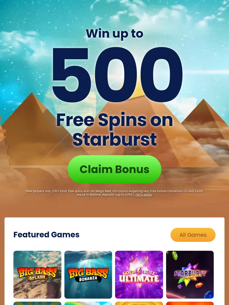 Secret Pyramids - homepage (tablet)