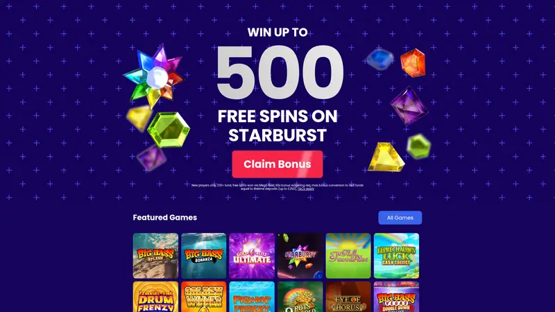 Shipley Slots - homepage (desktop)