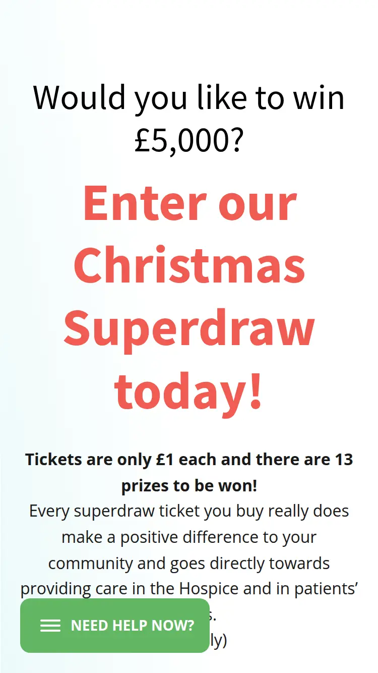 SJ Hospice - homepage (mobile)