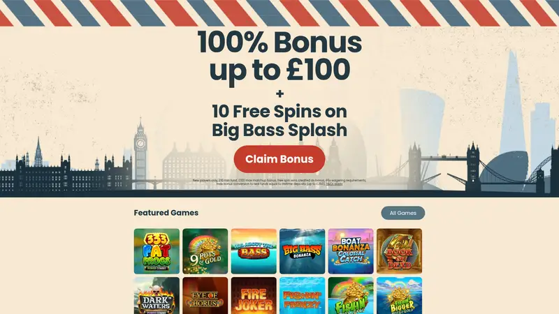 Slots UK - homepage (desktop)