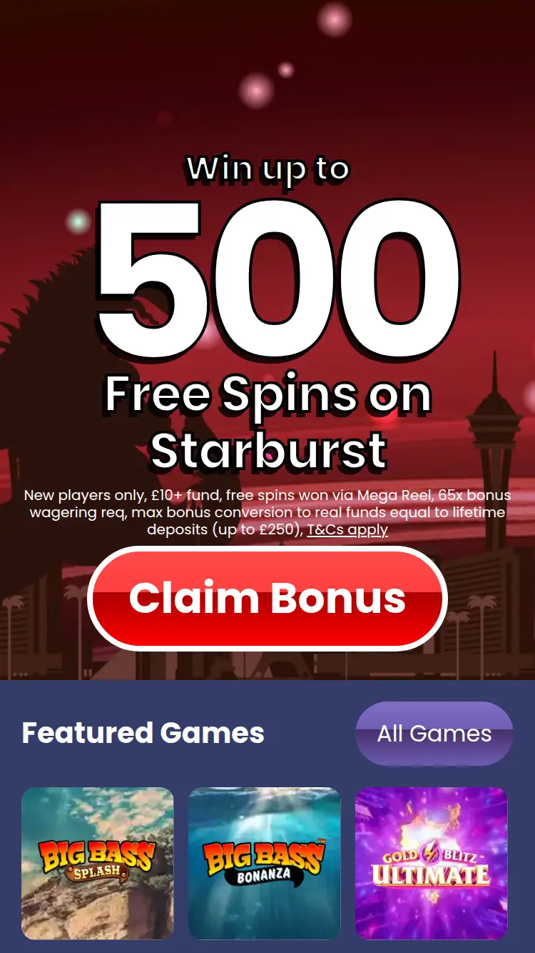 Slot Zilla - homepage (mobile)