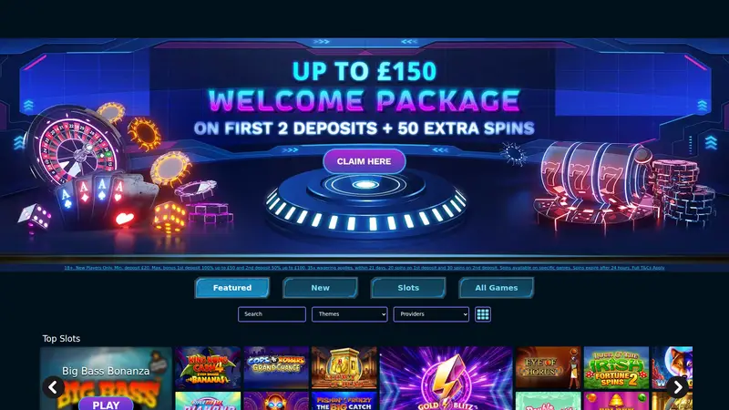 Slot Zo - homepage (desktop)