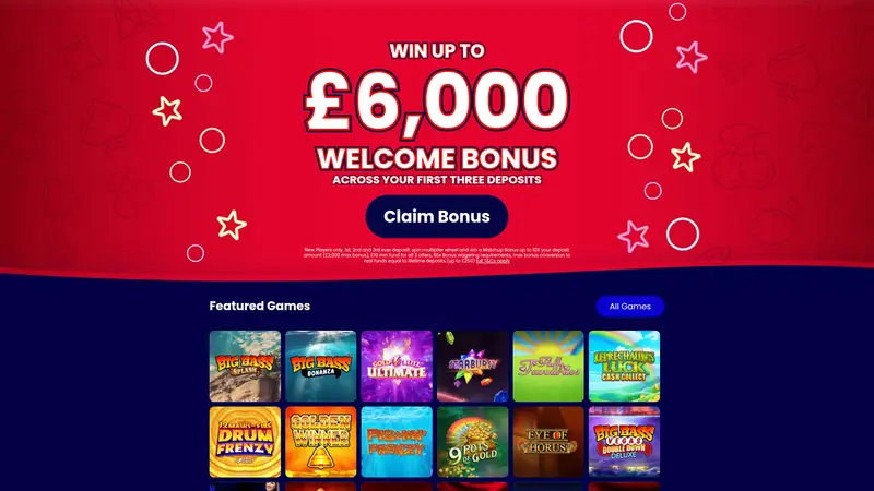 Star Wins - homepage (desktop)