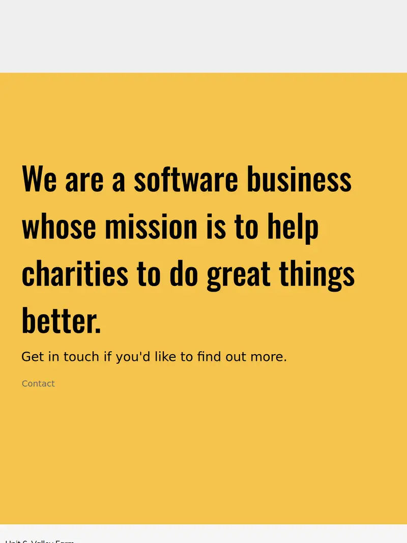 The Fundraising Foundry - homepage (tablet)