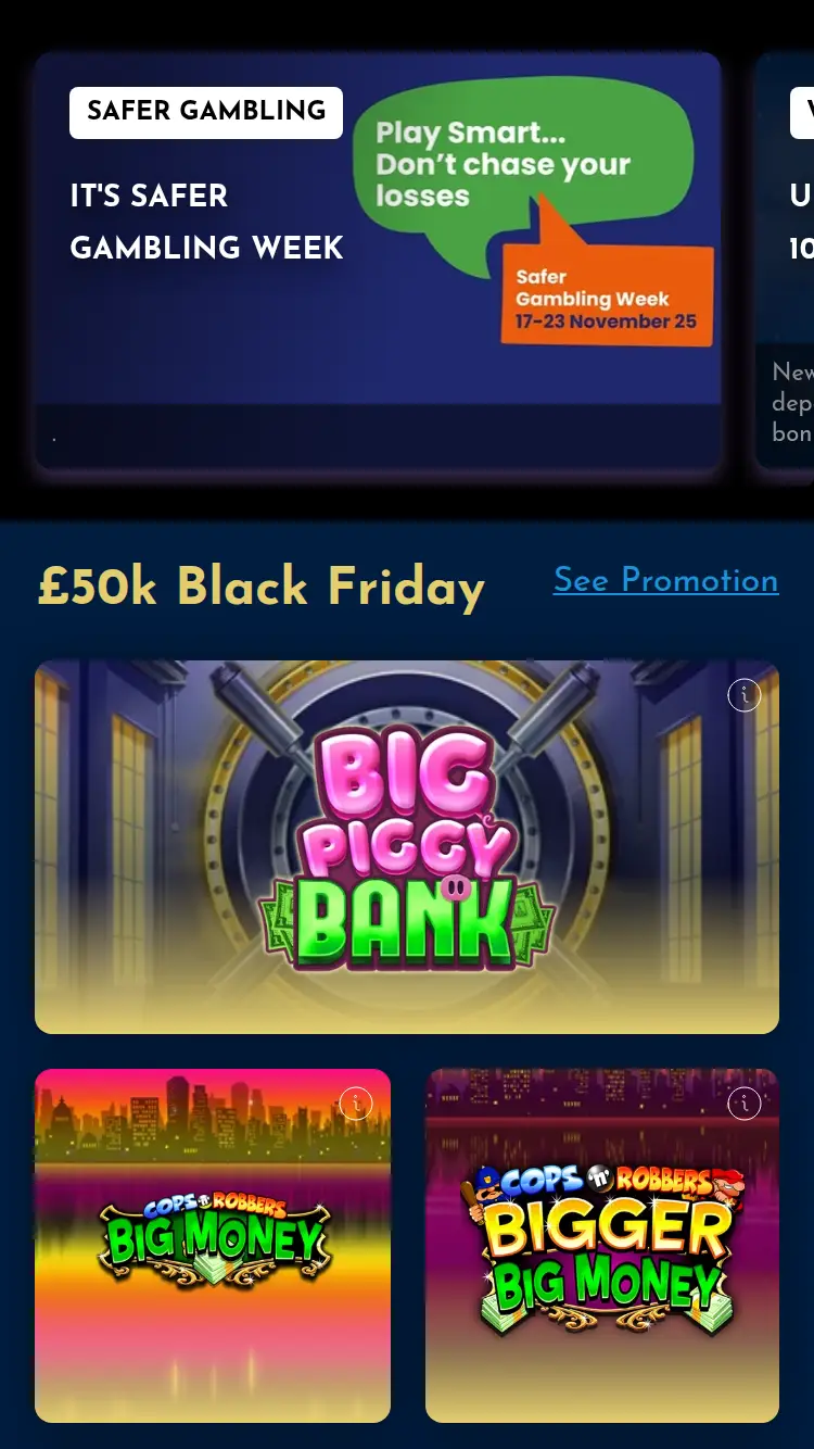 The Vic - homepage (mobile)