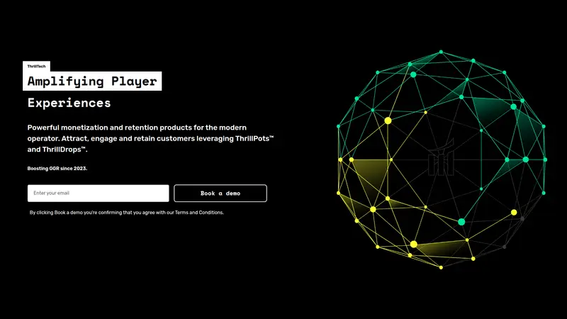 Thrilltech - homepage (desktop)