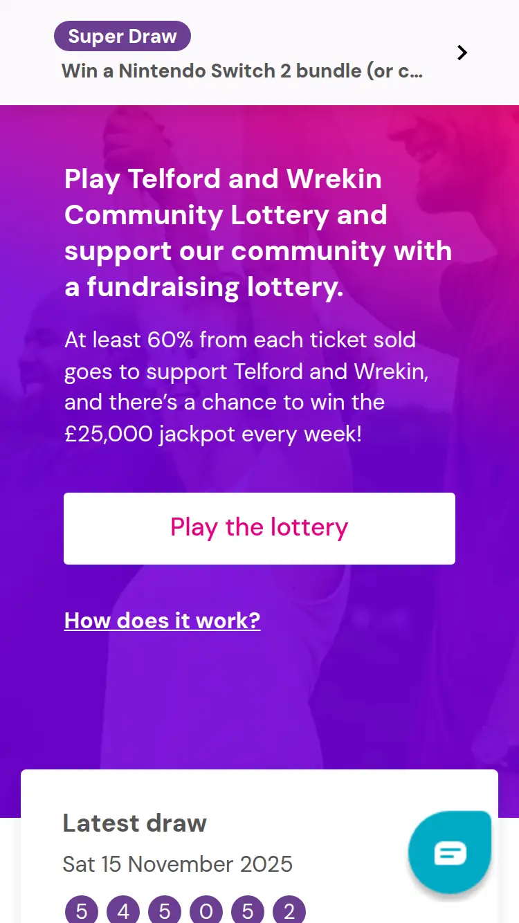 Twin CL - homepage (mobile)