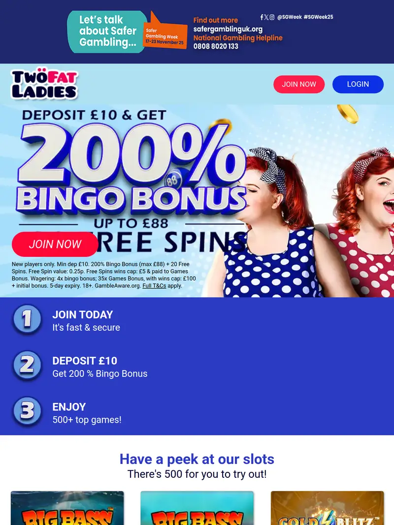 Two Fat Ladies - homepage (tablet)