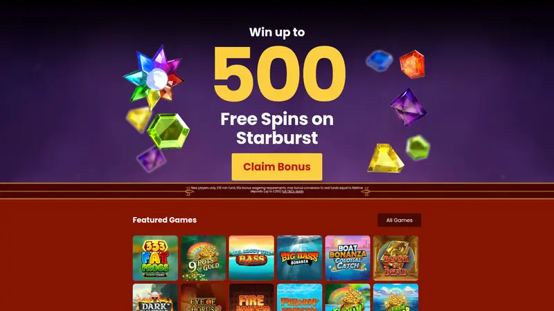 UK Online Slots - homepage (desktop)