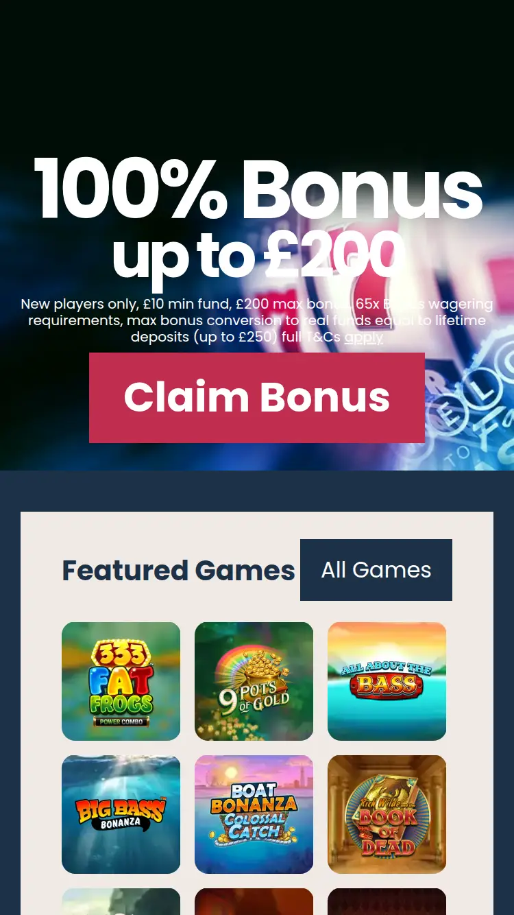 UK Slot Games - homepage (mobile)