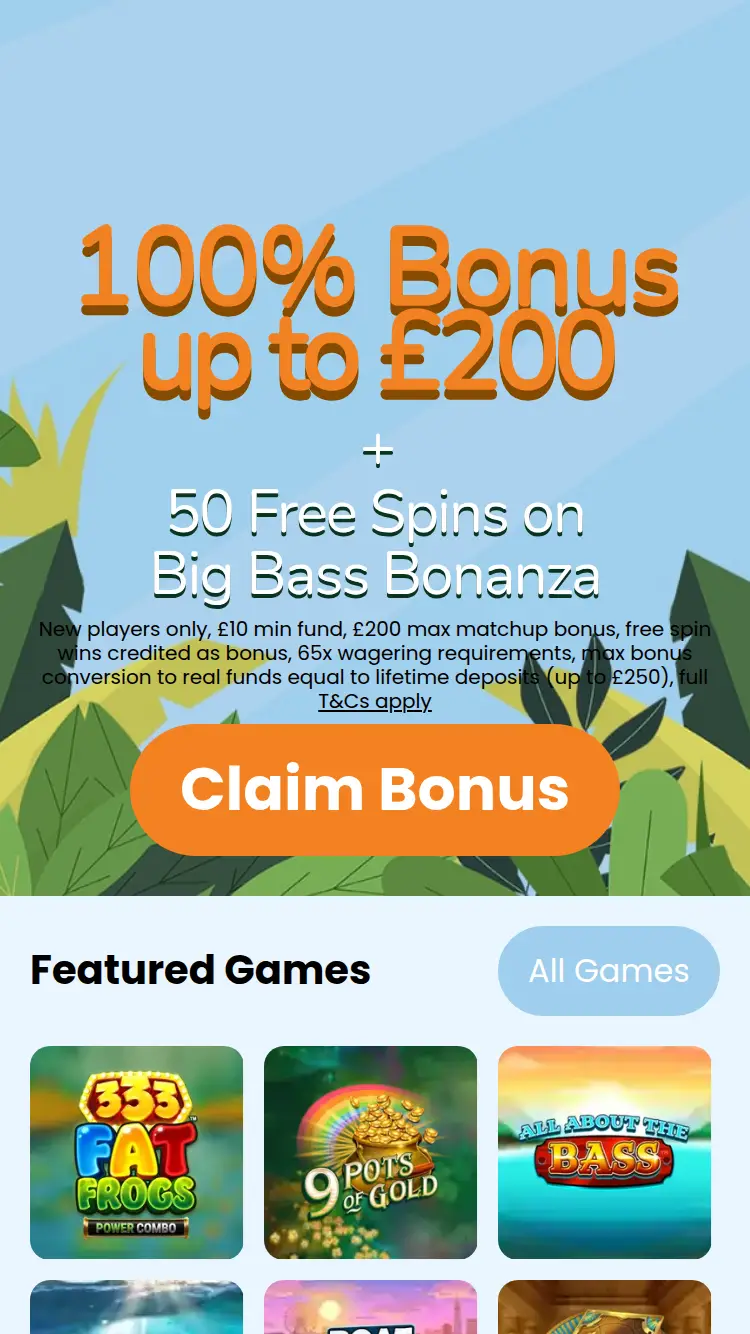 Um Bingo - homepage (mobile)