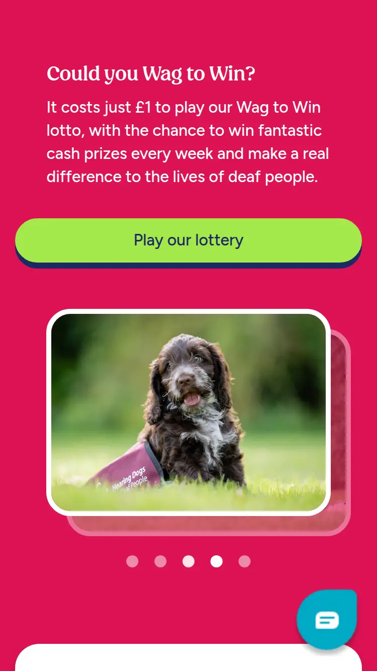 Wagtowin Lotto - homepage (mobile)