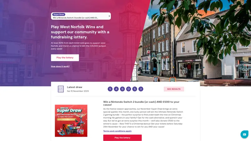 West Norfolk Wins - homepage (desktop)