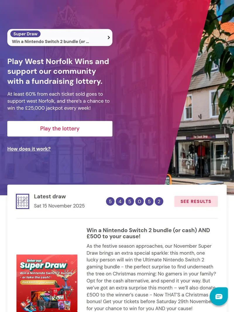 West Norfolk Wins - homepage (tablet)