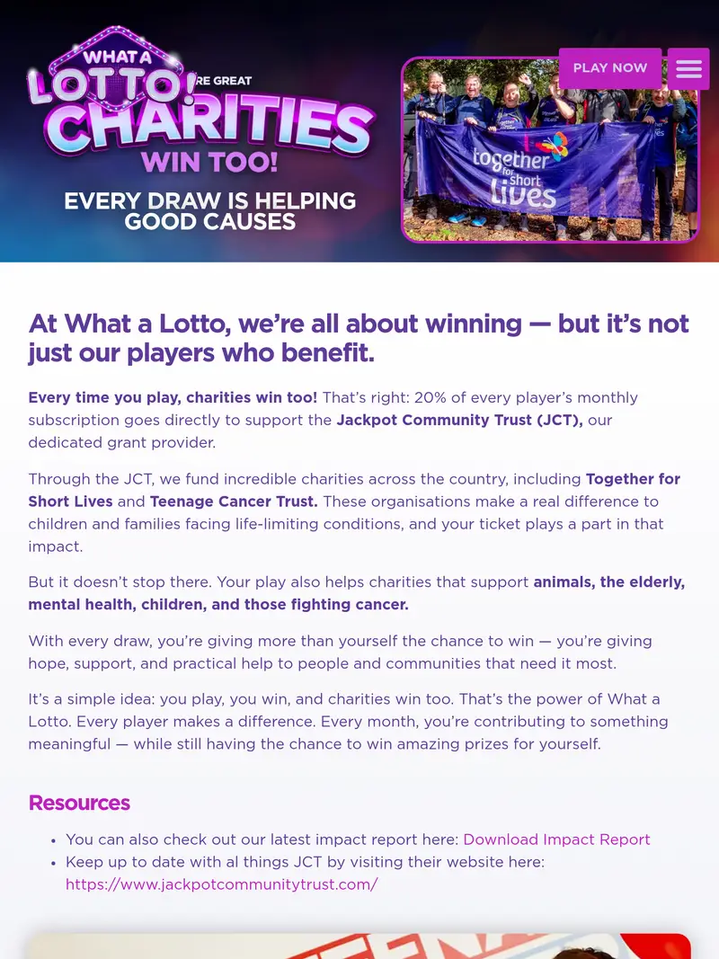 What A Lotto - helping-good-causes (tablet)