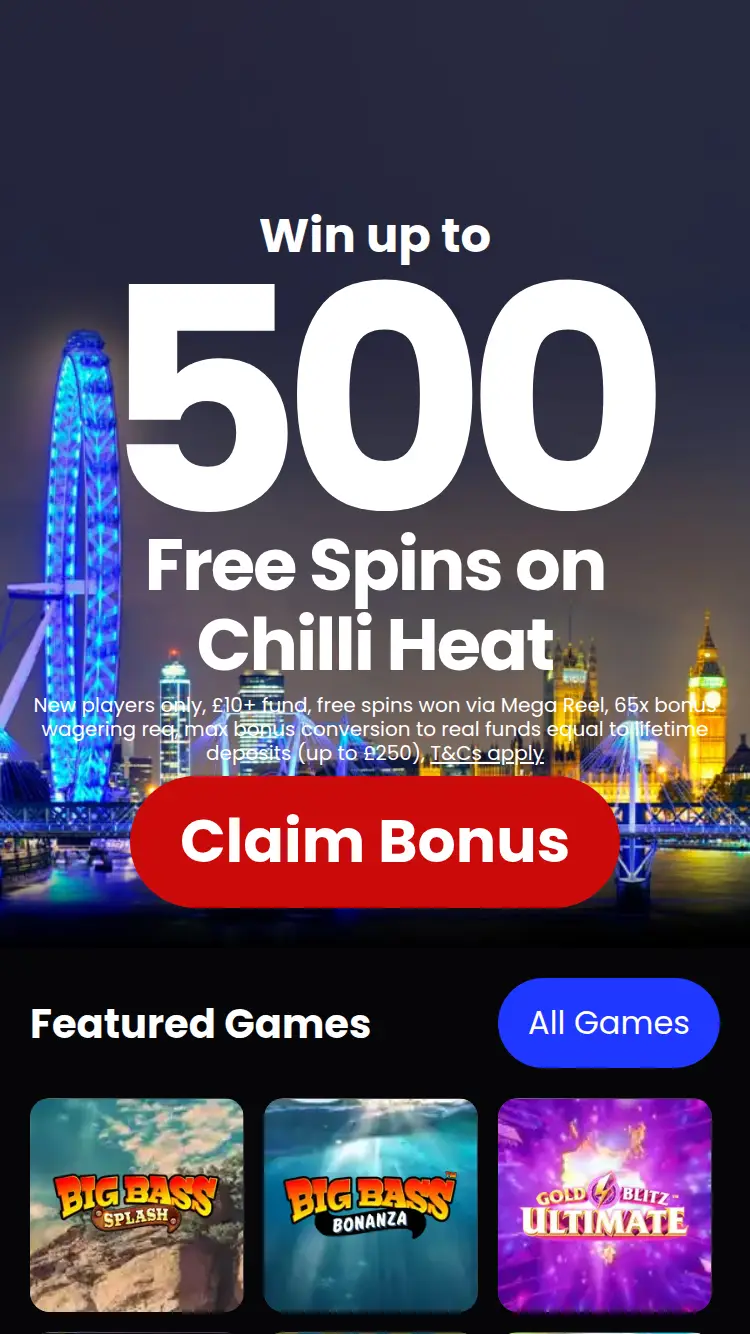Win British - homepage (mobile)