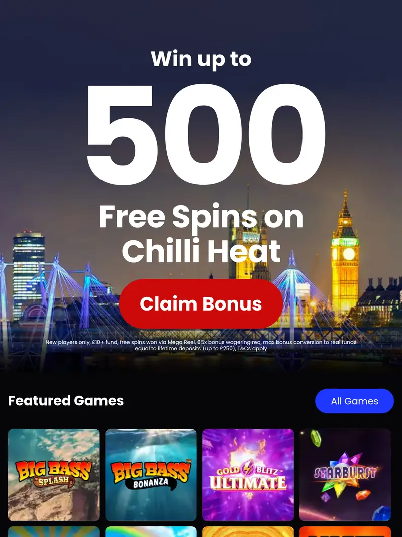 Win British - homepage (tablet)