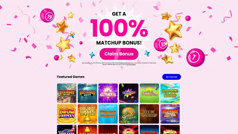 Wowcher Bingo - homepage (desktop)
