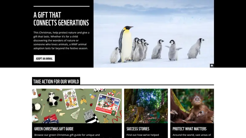 WWF - homepage (desktop)
