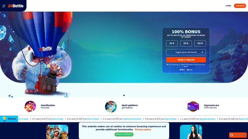 24 Bettle - homepage (desktop)