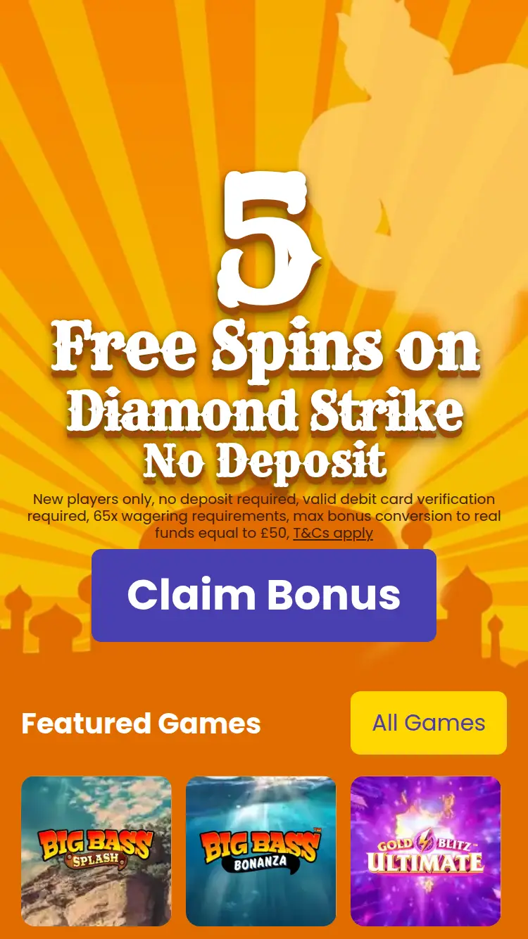 Aladdin Slots - homepage (mobile)