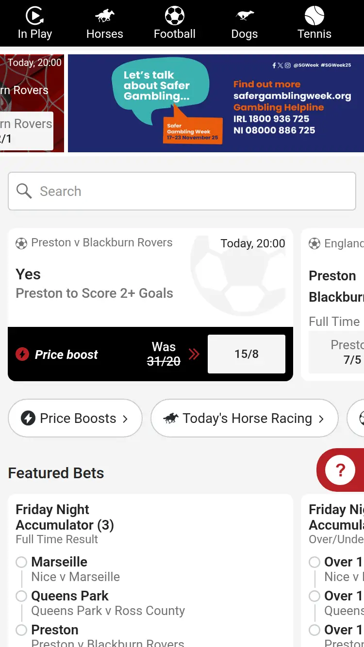Baroneracing - homepage (mobile)