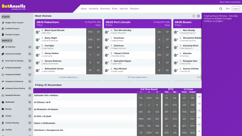 Betan Sells - homepage (desktop)