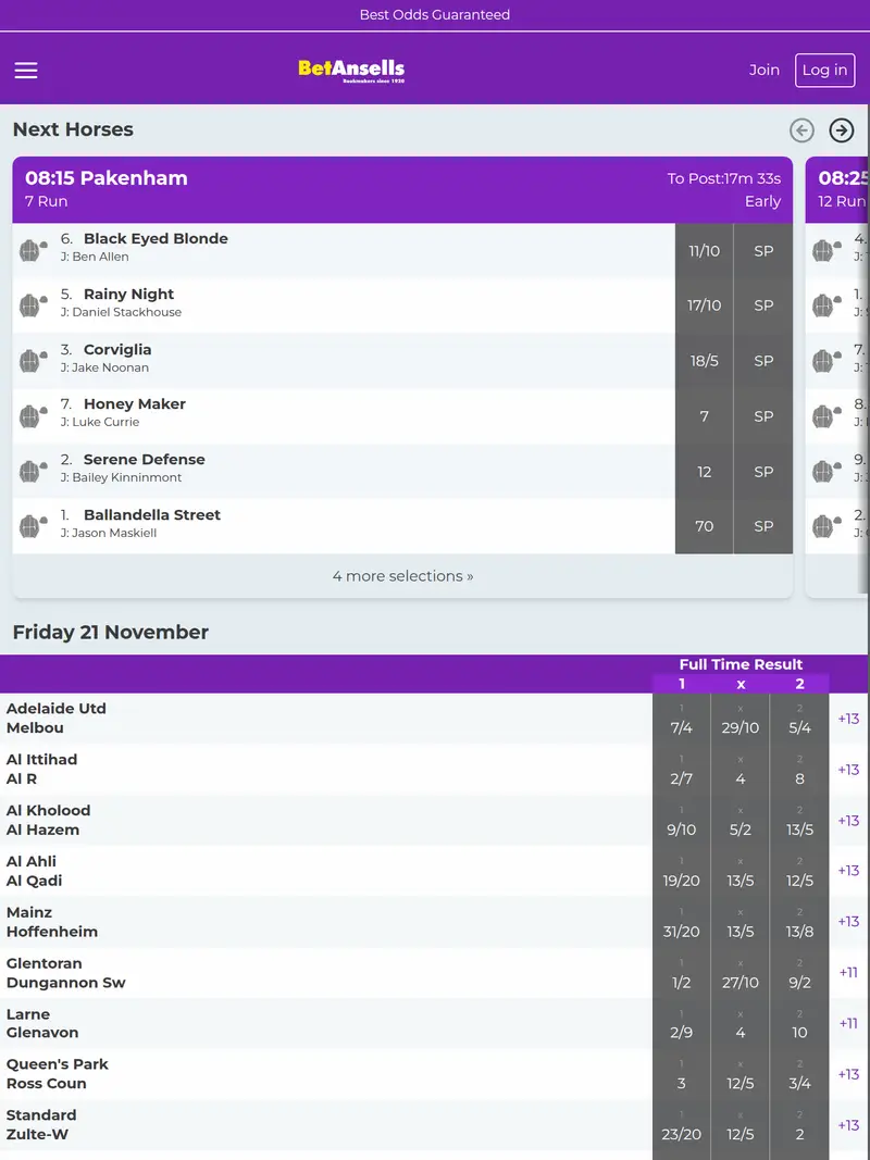 Betan Sells - homepage (tablet)