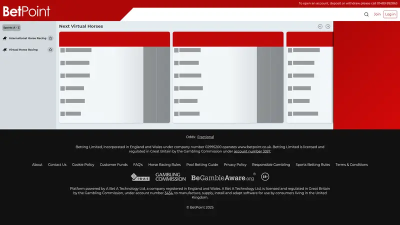 Betpoint - homepage (desktop)