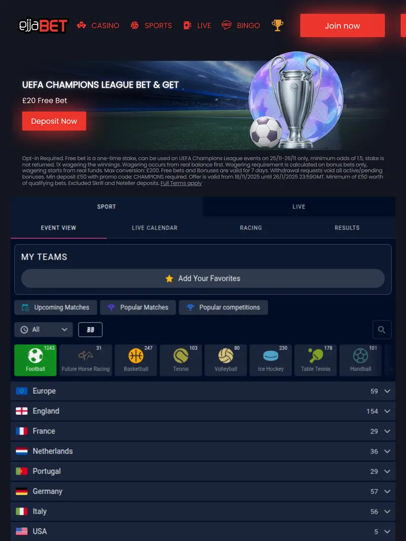 Ejja Bet - homepage (tablet)