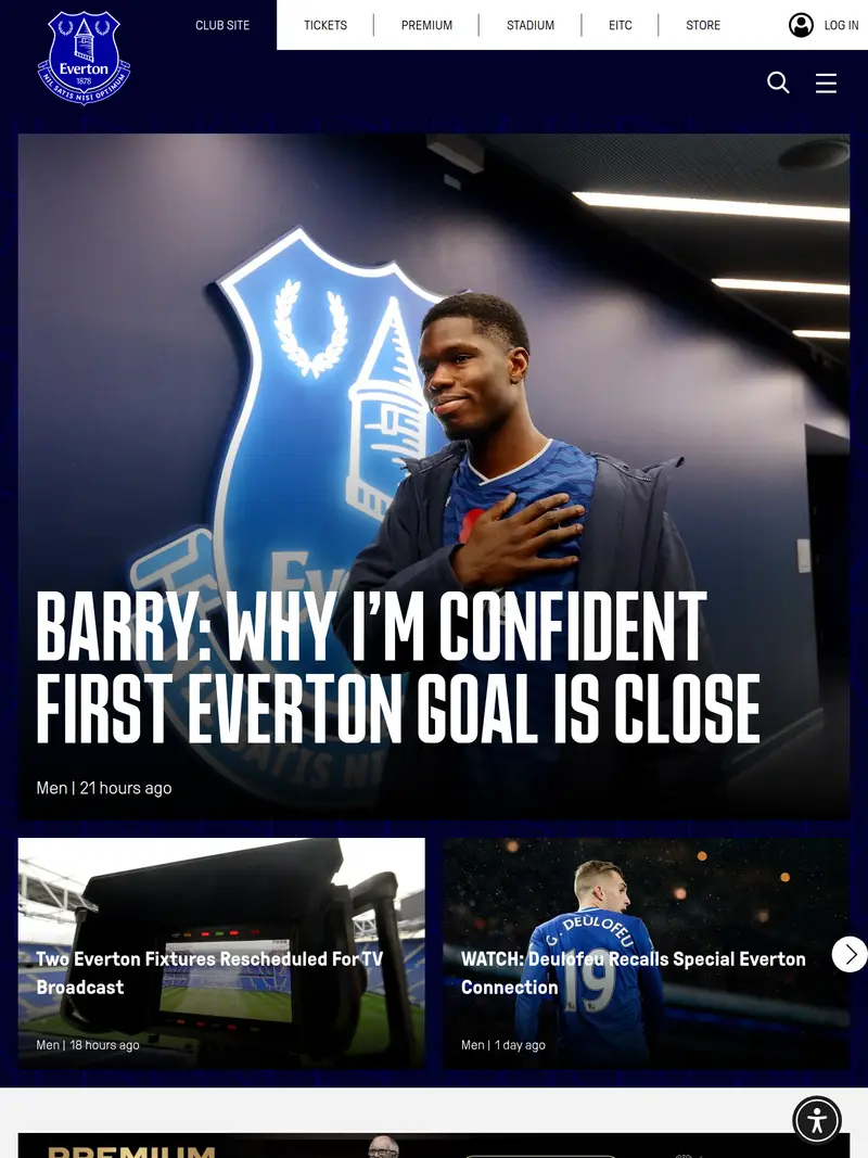 Evertonfc - homepage (tablet)
