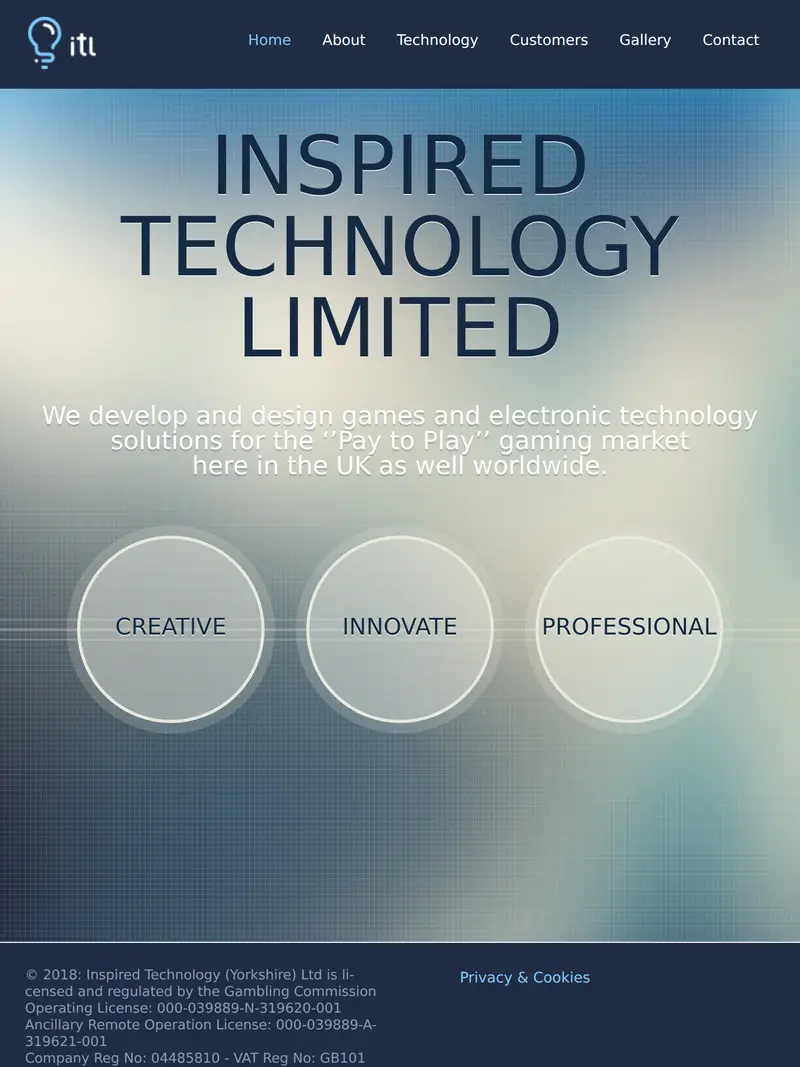 Itl Group - homepage (tablet)
