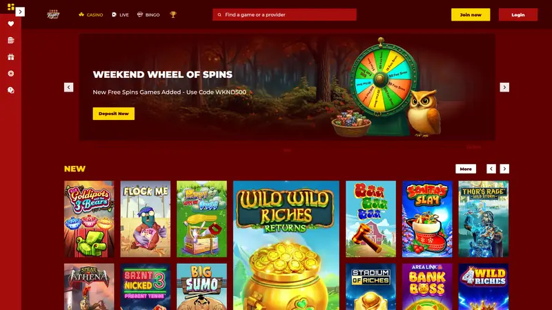 Iwon Vegas - homepage (desktop)