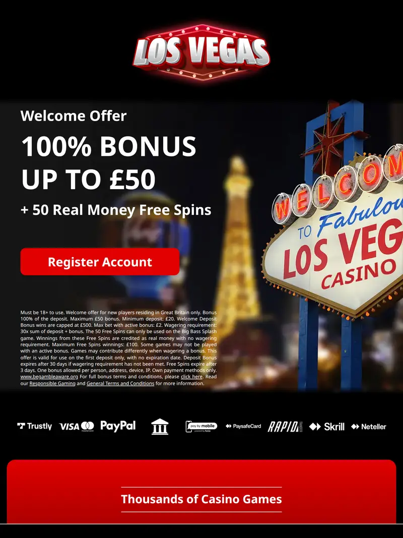 Los Vegas - homepage (tablet)