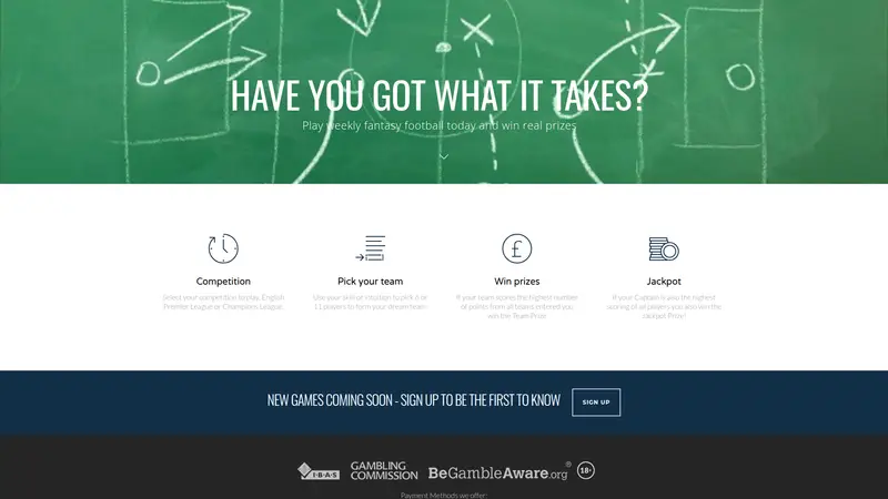 Mega Fan - homepage (desktop)