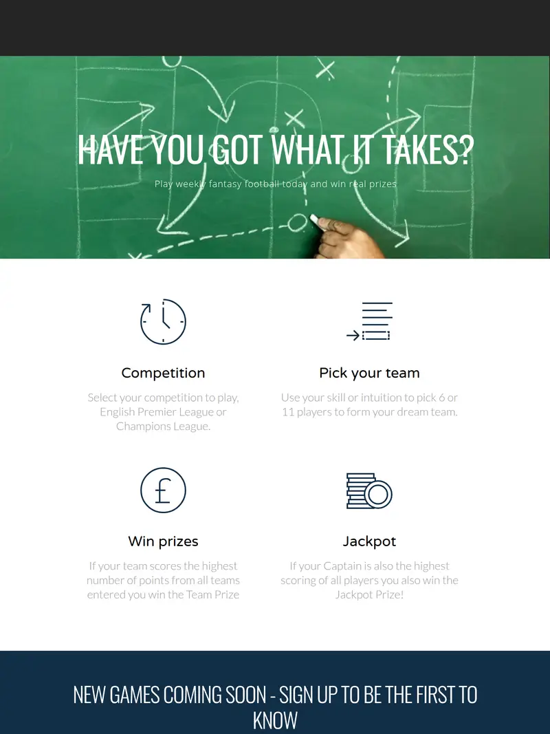 Mega Fan - homepage (tablet)