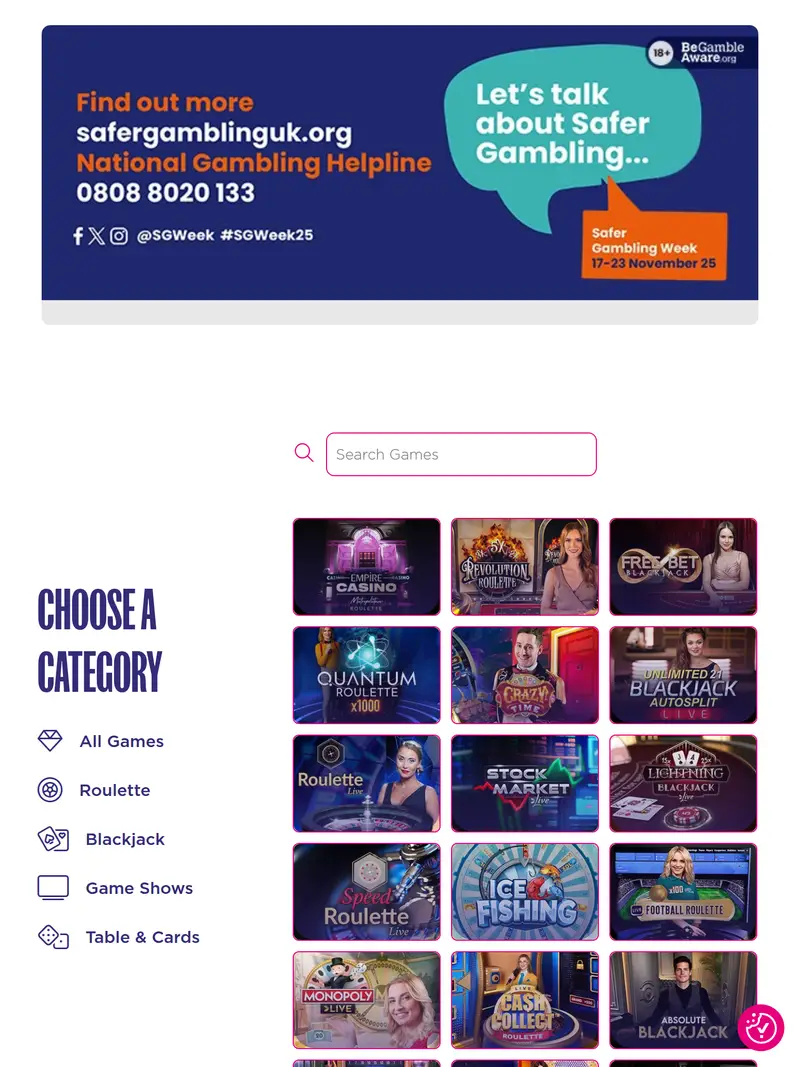 Met Gaming - homepage (tablet)