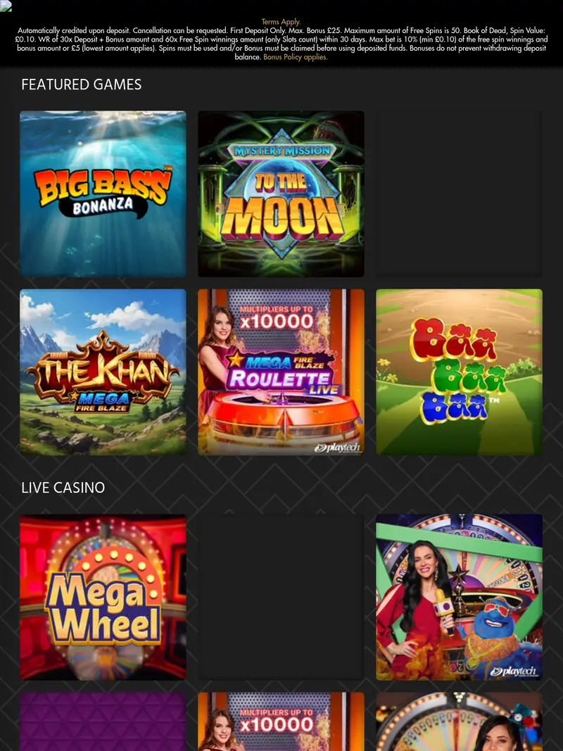 Miamijackpots - homepage (tablet)