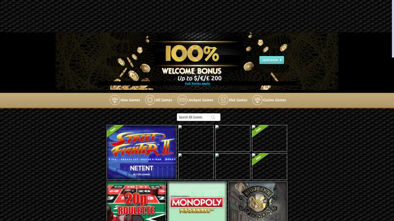 Mobilemillions - homepage (desktop)