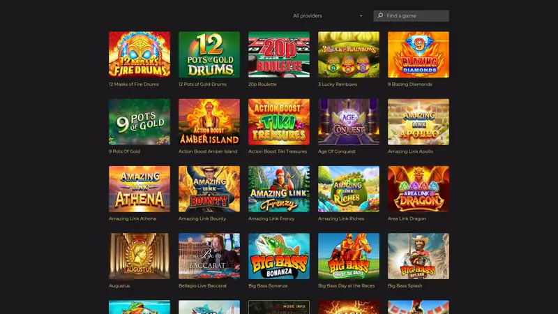 Monkey Casino - homepage (desktop)