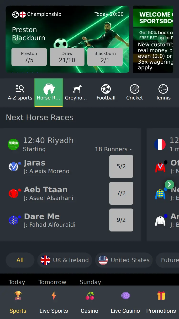 Octo Bet - homepage (mobile)