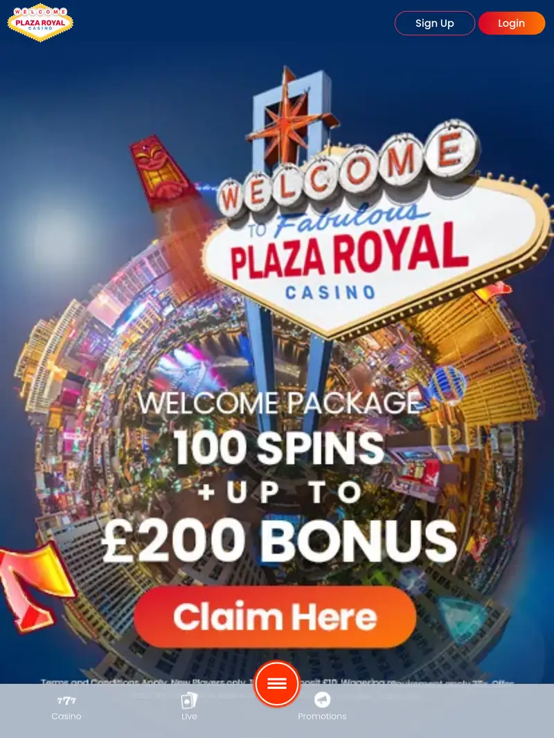 Plaza Royal - homepage (tablet)