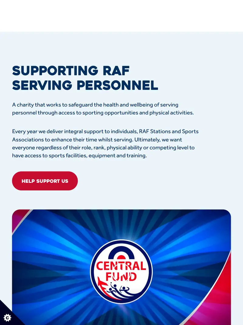 Rafcf - homepage (tablet)