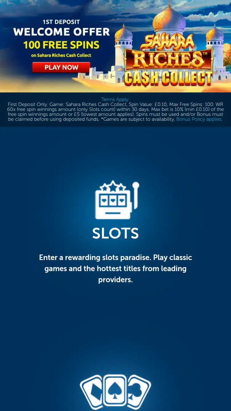 Redkings - homepage (mobile)