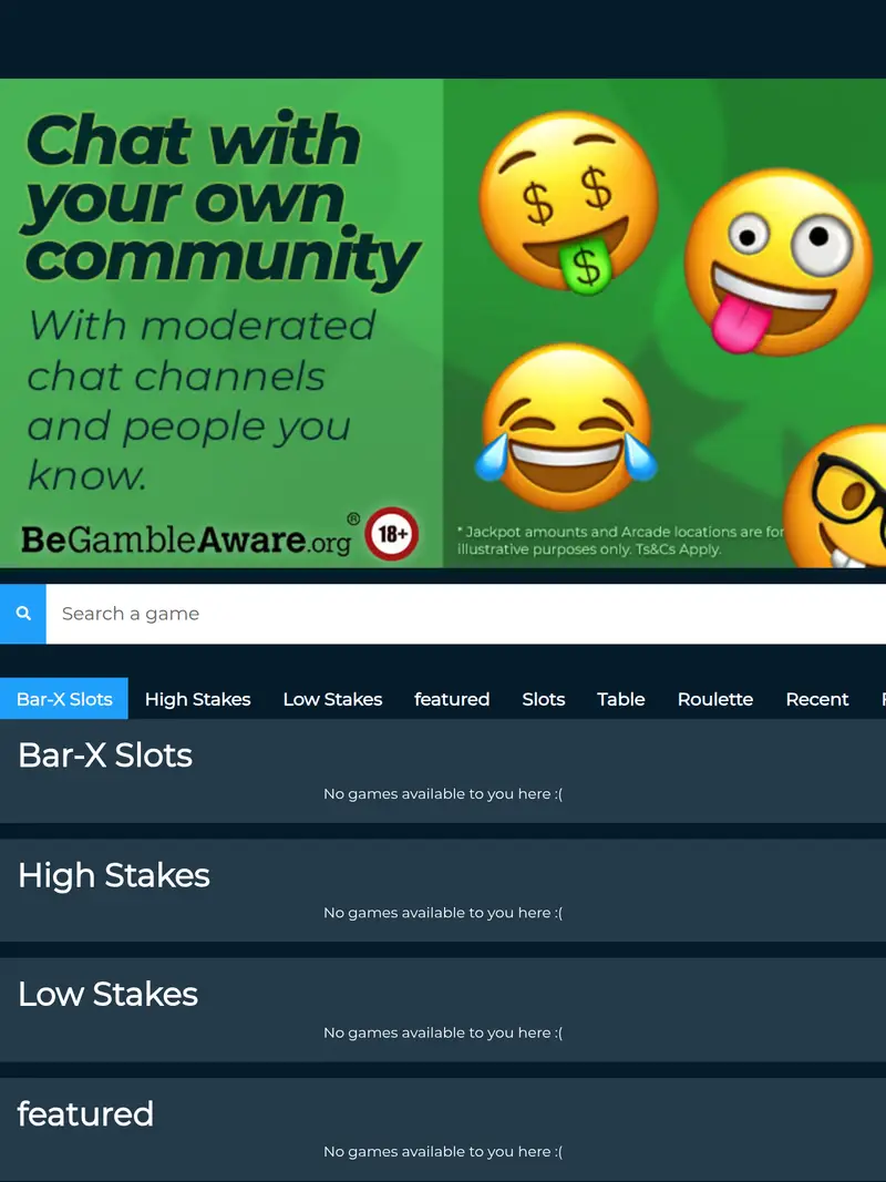 Seaside Slots - homepage (tablet)