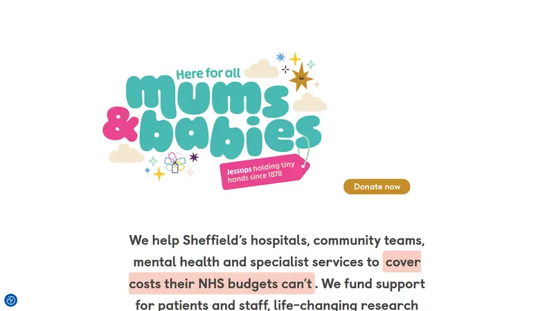 Sheffield Hospitals Charity - homepage (desktop)