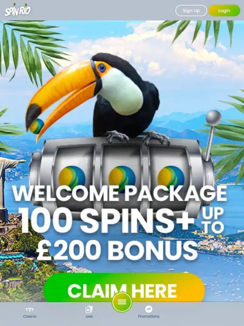 Spinrio - homepage (tablet)