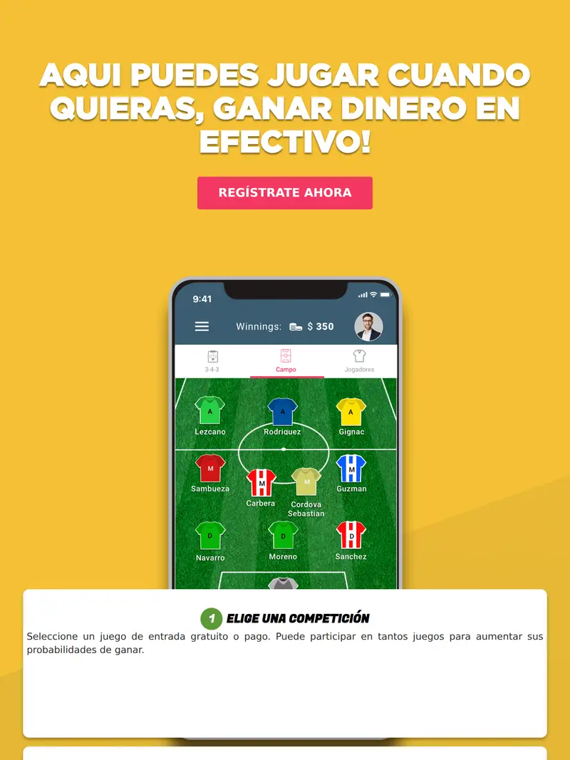 Sportito - homepage (tablet)